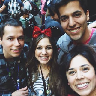 Getting ready to go on Indiana Jones with deez people! ❤️ #selfie #disneyland #indianajones #linesfordays